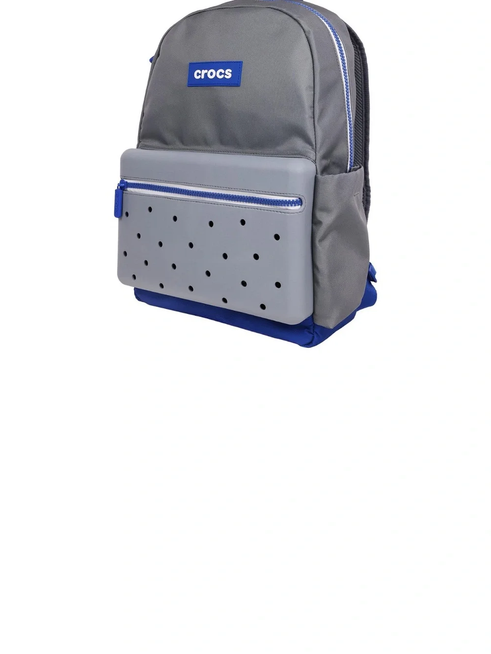 CROCS Gray and Blue Men's Backpack with Front Pocket